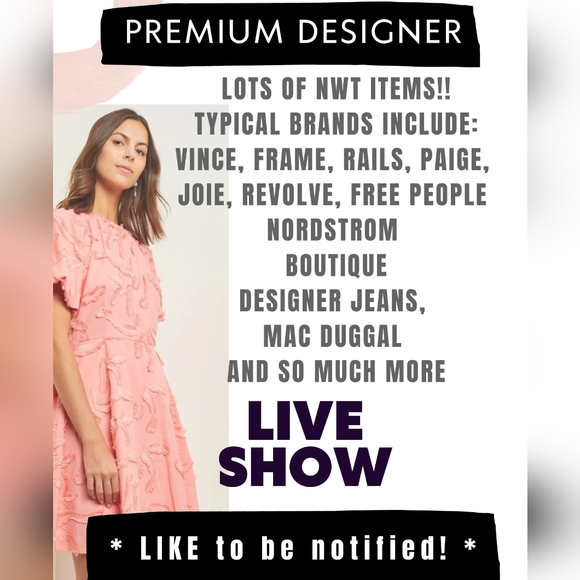 *LIVE SHOW * LIKE TO BE NOTIFIED Designer Brands - LOW Starts - Picture 4 of 8